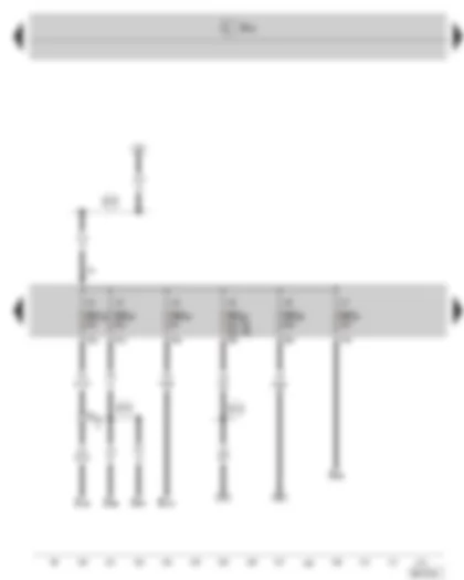 Wiring Diagram  SKODA SUPERB II 2009 - Fuse holder C in the dash panel