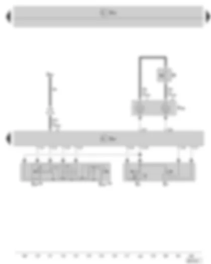 Wiring Diagram  SKODA SUPERB II 2009 - Steering column electronics control unit - turn signal light switch - headlight dipper/flasher switch - GRA switch - horn activation - coil