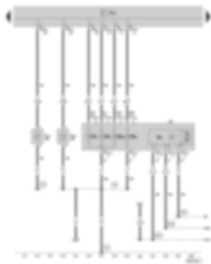 Wiring Diagram  SKODA SUPERB II 2009 - Left headlight - fog light