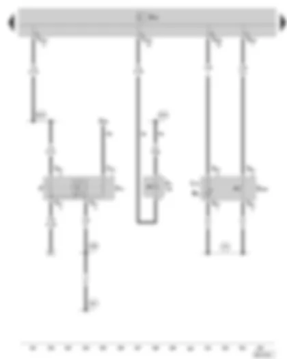 Wiring Diagram  SKODA SUPERB II 2009 - Hazard warning lights button - brake pedal switch - reversing light switch