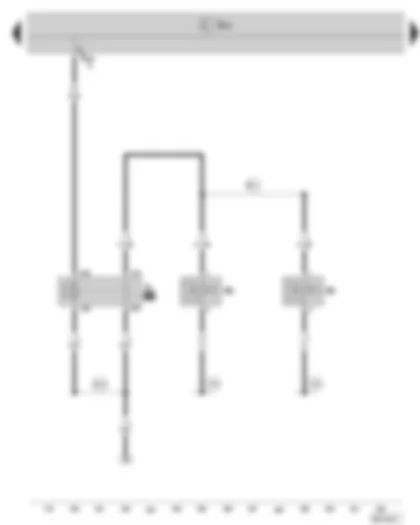 Wiring Diagram  SKODA SUPERB II 2009 - High tone horn - low tone horn - dual tone horn relay