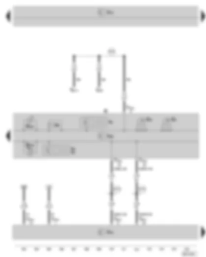 Wiring Diagram  SKODA SUPERB II 2009 - Dash panel insert - warning lights - rev. counter - speedometer - odometer display - buzzer and gong - selector lever position indicator - data bus diagnostic interface