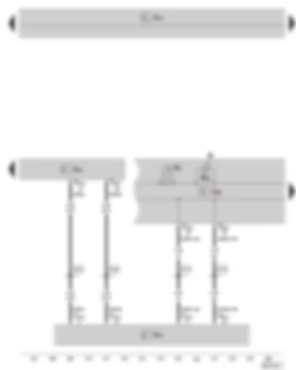 Wiring Diagram  SKODA SUPERB II 2009 - Engine control unit - data bus diagnostic interface - dash panel insert - warning lights - coolant temperature gauge