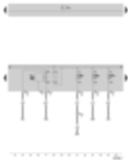 Wiring Diagram  SKODA SUPERB II 2013 - Motronic current supply relay - fuse holder B on the E box