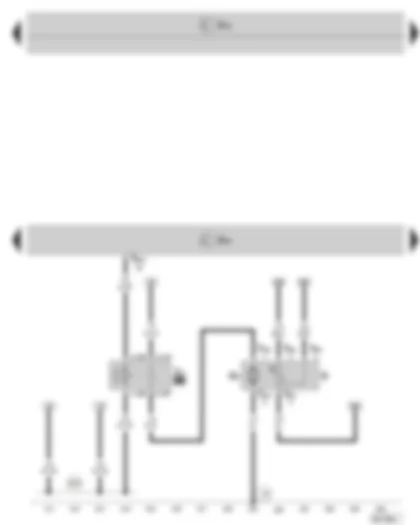 Wiring Diagram  SKODA SUPERB II 2009 - Engine control unit - fuel gauge sender - fuel pump - fuel pump for predelivery - fuel pump relay