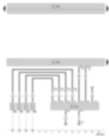 Wiring Diagram  SKODA SUPERB II 2012 - Engine control unit - automatic glow period control unit - glow plugs