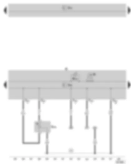 Wiring Diagram  SKODA SUPERB II 2009 - Dash panel insert - warning lights - fuel gauge - fuel level sender 2