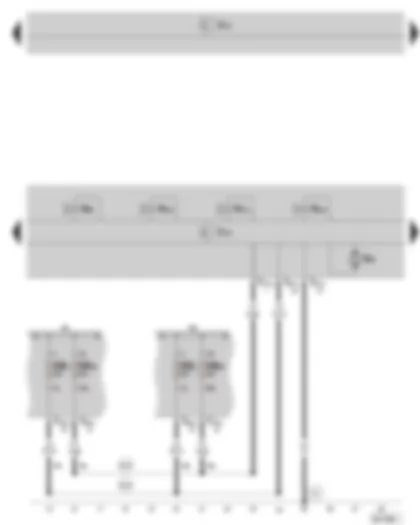 Wiring Diagram  SKODA SUPERB II 2009 - ABS control unit - fuse holder B on the E box