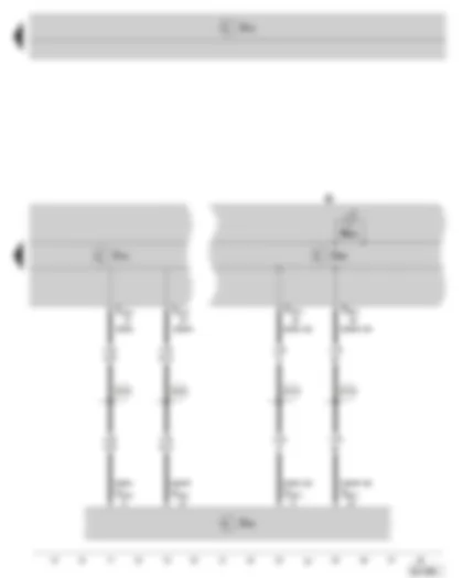 Wiring Diagram  SKODA SUPERB II 2009 - ABS control unit - data bus diagnostic interface - dash panel insert