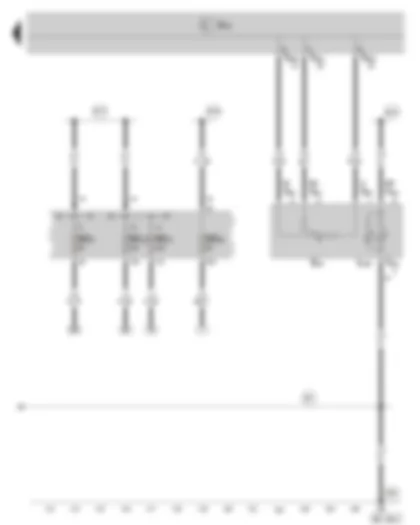 Wiring Diagram  SKODA SUPERB II 2009 - Switch and instrument lighting rheostat - fuse holder C in the dash panel