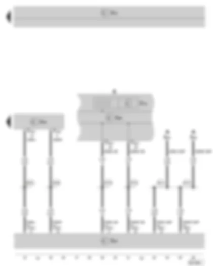 Wiring Diagram  SKODA SUPERB II 2014 - Parking aid control unit - data bus diagnostic interface - dash panel insert