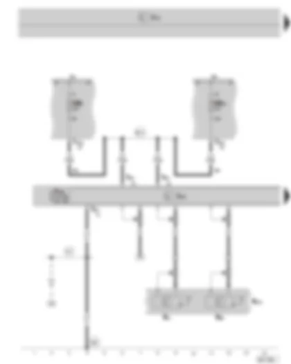 Wiring Diagram  SKODA SUPERB II 2010 - Control unit with display for radio and navigation system - aerial - navigation system aerial - fuse holder B on the E box
