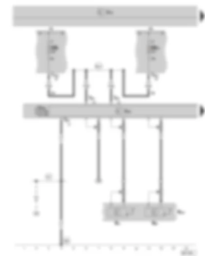 Wiring Diagram  SKODA SUPERB II 2010 - Control unit with display for radio and navigation system - aerial - navigation system aerial - fuse holder B on the E box