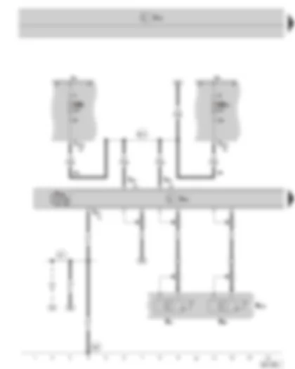 Wiring Diagram  SKODA SUPERB II 2010 - Control unit with display for radio and navigation system - aerial - navigation system aerial - fuse holder B on the E box