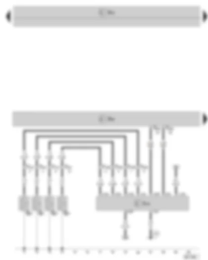 Wiring Diagram  SKODA SUPERB II 2010 - Engine control unit - automatic glow period control unit - glow plugs