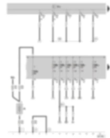 Wiring Diagram  SKODA SUPERB II 2010 - Battery - fuse holder A at the E box - fuse holder B on the E box