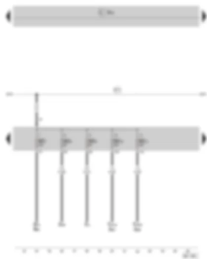 Wiring Diagram  SKODA SUPERB II 2015 - Fuse holder C in the dash panel