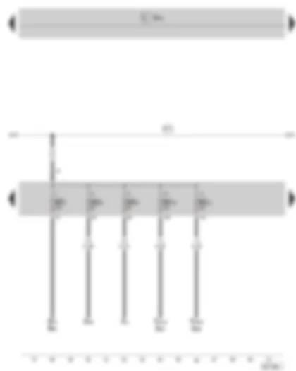 Wiring Diagram  SKODA SUPERB II 2011 - Fuse holder C in the dash panel