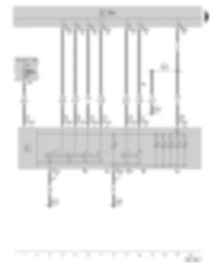 Wiring Diagram  SKODA SUPERB II 2010 - Light switch - fuse holder C in the dash panel