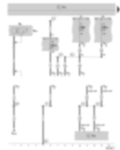 Wiring Diagram  SKODA SUPERB II 2010 - Radio pre-installation - aerial - data bus diagnostic interface - fuse holder B on the E box - fuse holder C in the dash panel