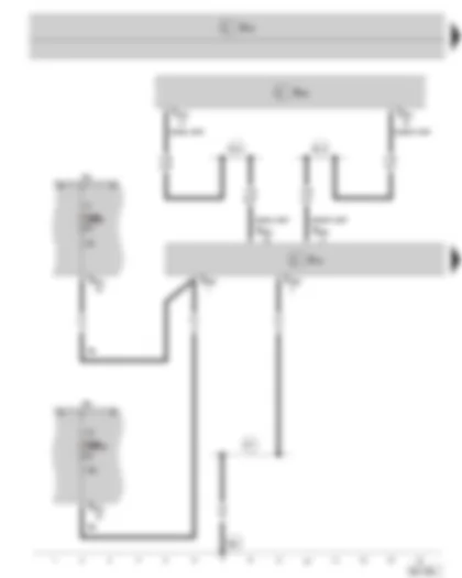 Wiring Diagram  SKODA SUPERB II 2010 - Mobile telephone operating electronics control unit - data bus diagnostic interface - fuse holder B on the E box