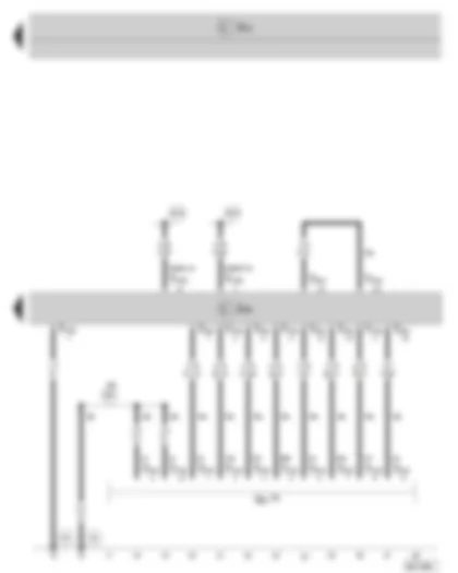 Wiring Diagram  SKODA SUPERB II 2010 - Trailer detector control unit - trailer socket