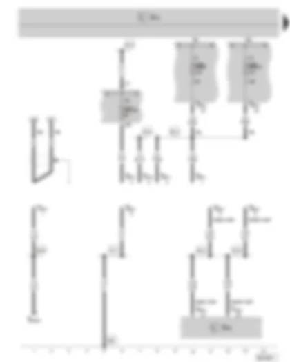 Wiring Diagram  SKODA SUPERB II 2010 - Radio pre-installation - data bus diagnostic interface - fuse holder B on the E box - fuse holder C in the dash panel