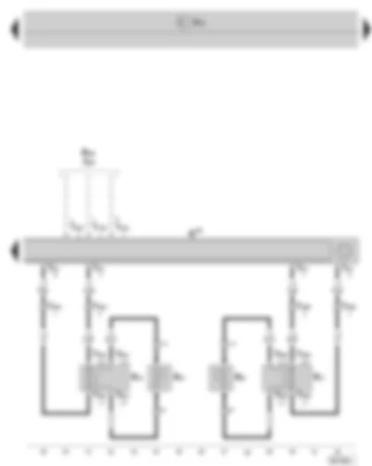 Wiring Diagram  SKODA SUPERB II 2011 - Radio - rear loudspeaker