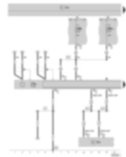 Wiring Diagram  SKODA SUPERB II 2010 - Radio - data bus diagnostic interface - fuse holder B on the E box