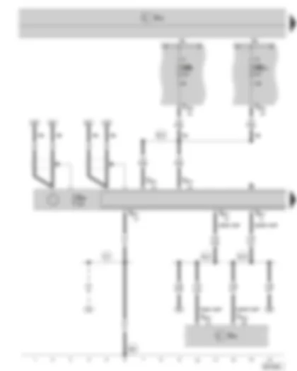 Wiring Diagram  SKODA SUPERB II 2010 - Radio - data bus diagnostic interface - fuse holder B on the E box