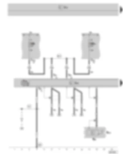 Wiring Diagram  SKODA SUPERB II 2010 - Control unit with display for radio and navigation system - navigation system aerial - fuse holder B on the E box