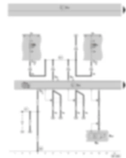 Wiring Diagram  SKODA SUPERB II 2010 - Control unit with display for radio and navigation system - navigation system aerial - fuse holder B on the E box