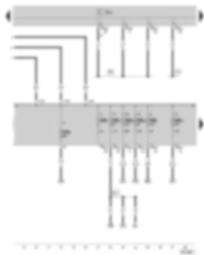 Wiring Diagram  SKODA SUPERB II 2011 - Fuse holder A at the E box - fuse holder B on the E box