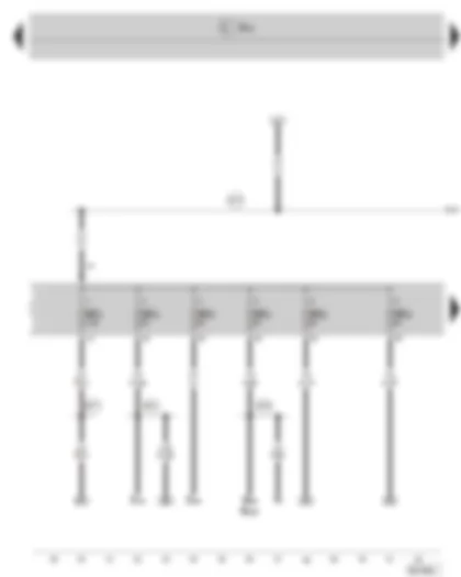 Wiring Diagram  SKODA SUPERB II 2011 - Fuse holder C in the dash panel