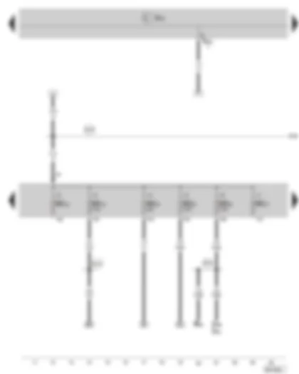 Wiring Diagram  SKODA SUPERB II 2011 - Fuse holder C in the dash panel