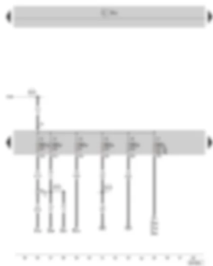 Wiring Diagram  SKODA SUPERB II 2011 - Fuse holder C in the dash panel