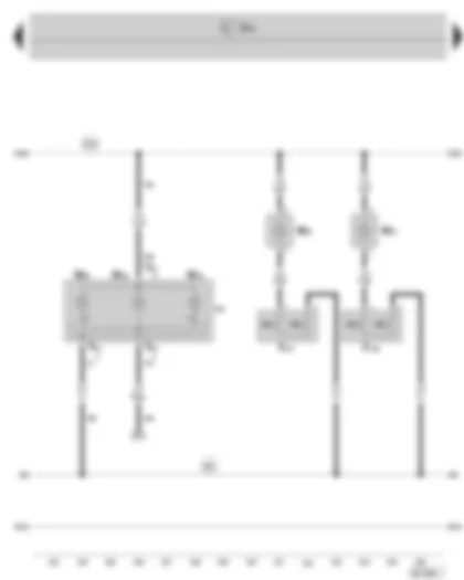 Wiring Diagram  SKODA SUPERB II 2011 - Rear interior light - rear centre reading light - vanity contact switch - illuminated vanity mirror