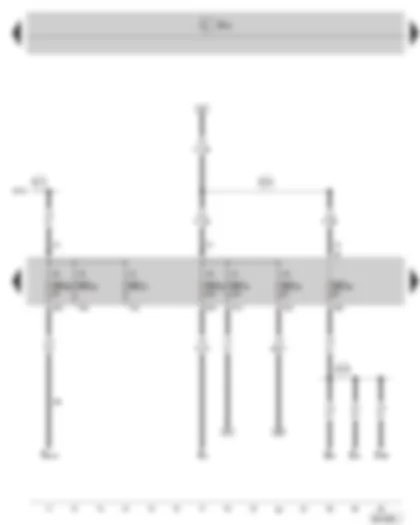 Wiring Diagram  SKODA SUPERB II 2011 - Fuse holder C in the dash panel