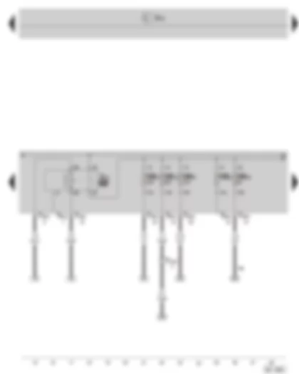 Wiring Diagram  SKODA SUPERB II 2015 - Motronic current supply relay - fuse holder B on the E box