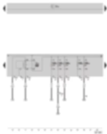 Wiring Diagram  SKODA SUPERB II 2012 - Motronic current supply relay - fuse holder B on the E box