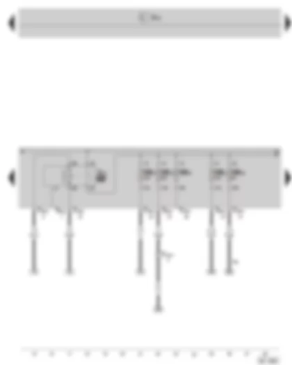 Wiring Diagram  SKODA SUPERB II 2014 - Motronic current supply relay - fuse holder B on the E box