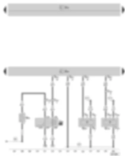 Wiring Diagram  SKODA SUPERB II 2011 - Engine control unit - fuel pressure sender - fuel pressure sender for low pressure - relay for heating resistor - heating resistor for crankcase ventilation