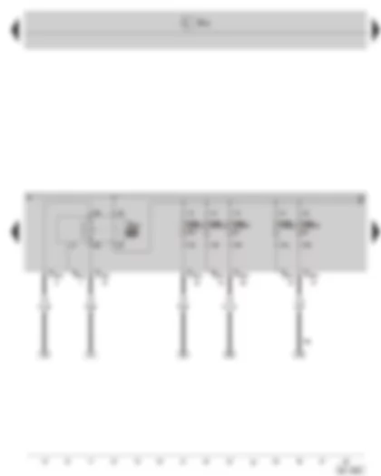 Wiring Diagram  SKODA SUPERB II 2011 - Diesel direct injection system relay - fuse holder B on the E box
