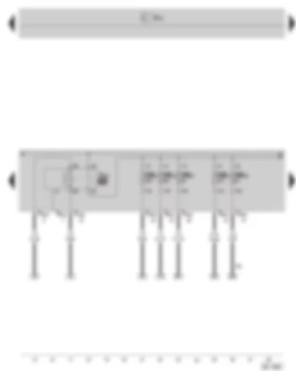 Wiring Diagram  SKODA SUPERB II 2011 - Diesel direct injection system relay - fuse holder B on the E box