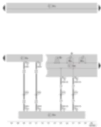 Wiring Diagram  SKODA SUPERB II 2011 - Engine control unit - data bus diagnostic interface - dash panel insert - warning lights - coolant temperature gauge