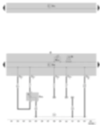 Wiring Diagram  SKODA SUPERB II 2014 - Dash panel insert - warning lights - fuel gauge - fuel level sender 2