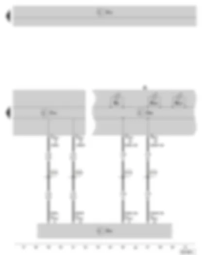 Wiring Diagram  SKODA SUPERB II 2013 - ABS control unit - data bus diagnostic interface - dash panel insert