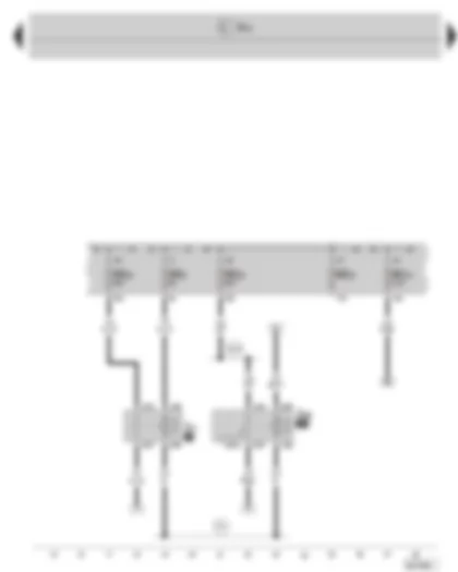 Wiring Diagram  SKODA SUPERB II 2013 - Fresh air blower relay - auxiliary heater operation relay - fuse holder C in the dash panel