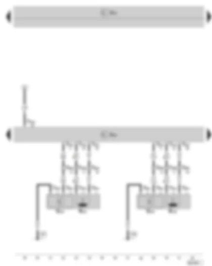 Wiring Diagram  SKODA SUPERB II 2011 - Entry and start authorisation control unit - exterior door handle touch sensor driver