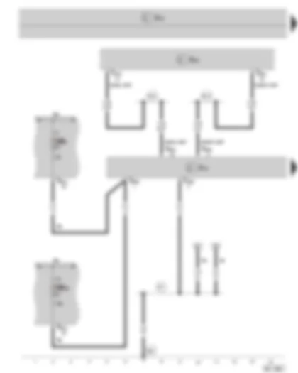 Wiring Diagram  SKODA SUPERB II 2011 - Mobile telephone operating electronics control unit - data bus diagnostic interface - fuse holder B on the E box
